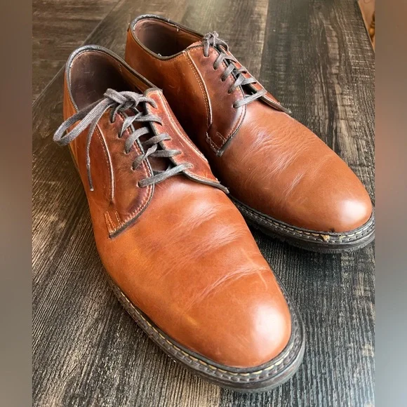 Allen Edmonds Badlands Brown Leather Oxford Shoes - Picture 1 of 10